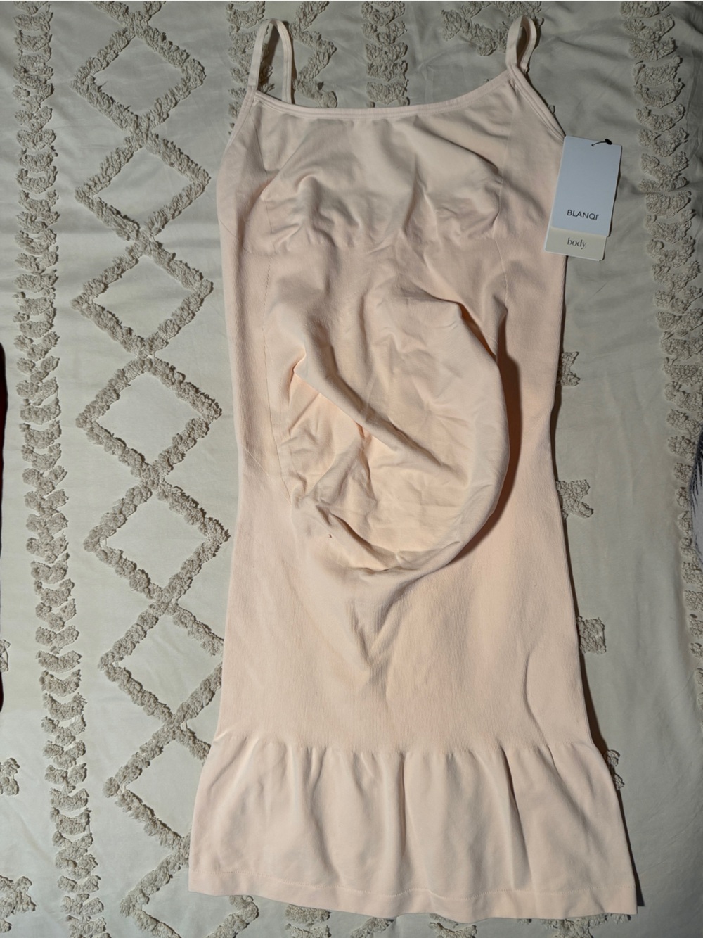 Blanqi cooling maternity cami slip color pale peach